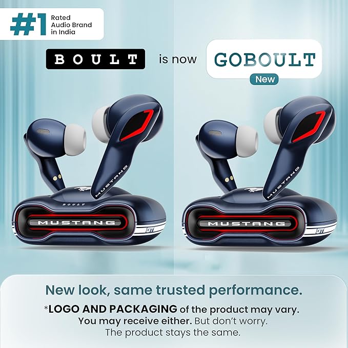Boult x Mustang Torq Wireless in Ear Earbuds with 50H Playtime, App Support, Quad Mic ENC, 45ms Low Latency, Breathing LEDs, 13mm Drivers, Touch Control, Made in India IPX5 Ear Buds TWS Bluetooth 5.4 - Image 3