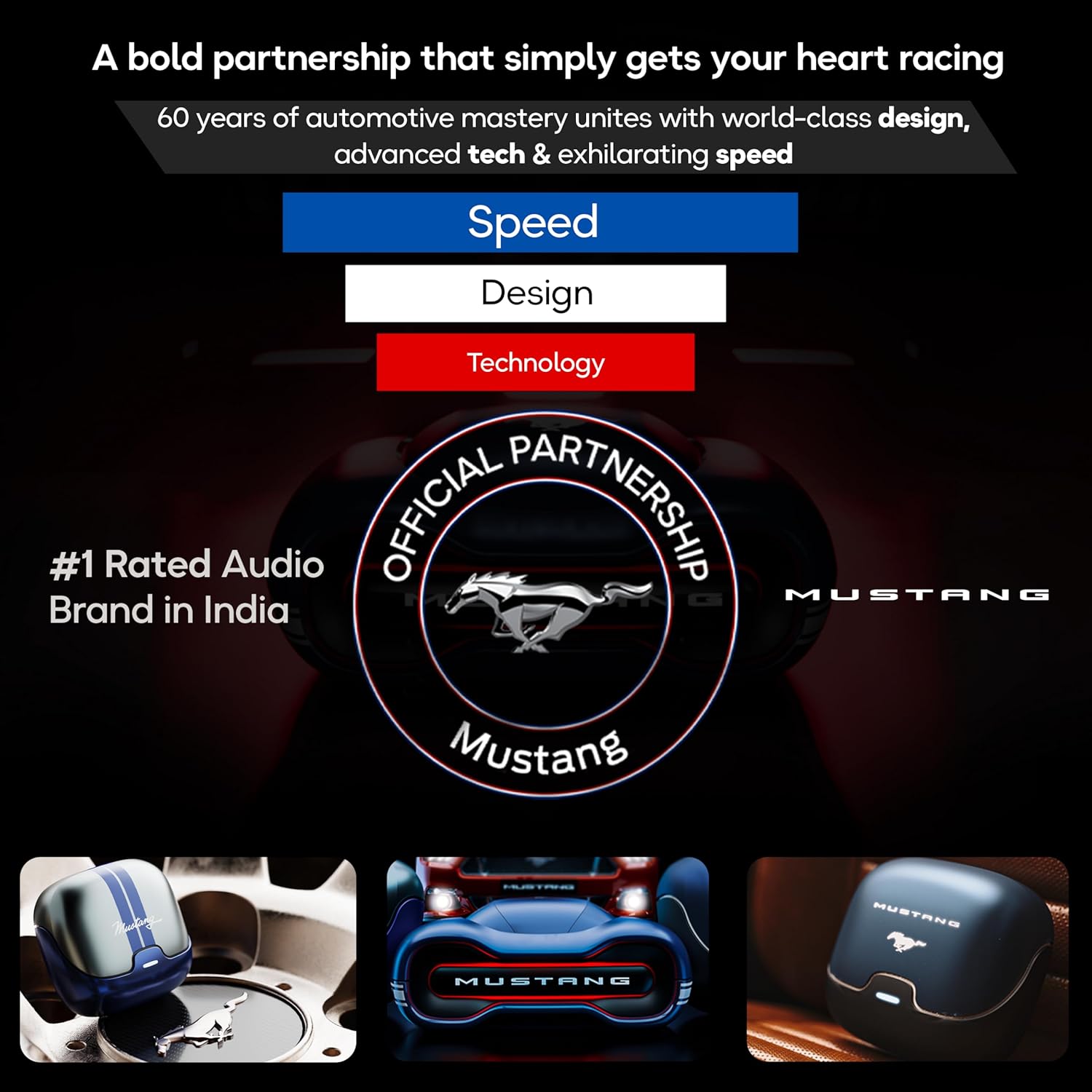 Boult x Mustang Torq Wireless in Ear Earbuds with 50H Playtime, App Support, Quad Mic ENC, 45ms Low Latency, Breathing LEDs, 13mm Drivers, Touch Control, Made in India IPX5 Ear Buds TWS Bluetooth 5.4 - Image 7